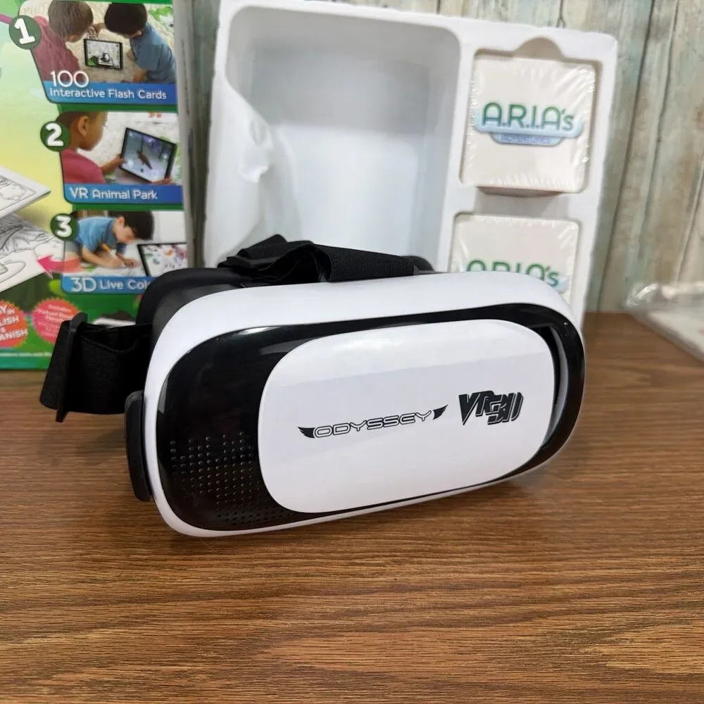 Odyssey Toys ARIA's Adventures Educational Gaming System VR Headset AR Cards